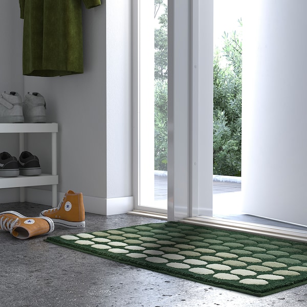 IKEA TUNNELBANA door mat, 2'0 inx2'11 in Dark Green, Ikea Ireland | 2803WHNCB