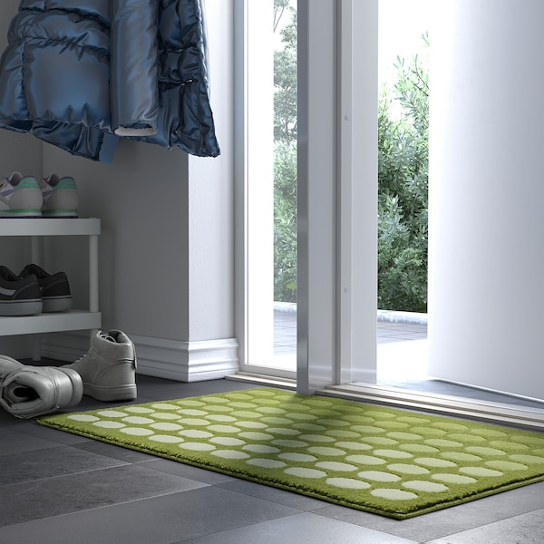 IKEA TUNNELBANA door mat, 2'0 inx2'11 in Light Green, Ikea Ireland | 6359CDYUM