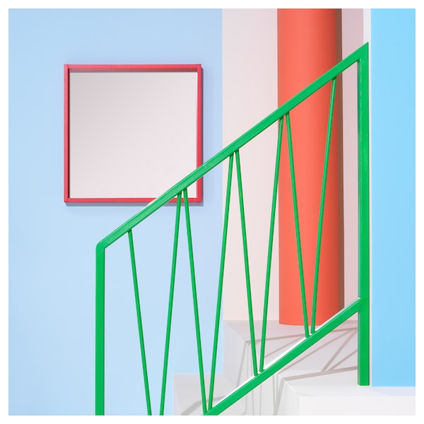 IKEA TURBOKASTANJ mirror, red, 29 1/2x29 1/2 in, Ikea Ireland | 6821NPDZS