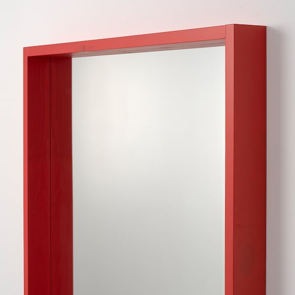 IKEA TURBOKASTANJ mirror, red, 29 1/2x29 1/2 in, Ikea Ireland | 6821NPDZS