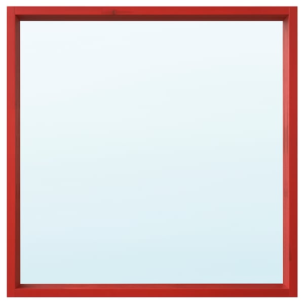 IKEA TURBOKASTANJ mirror, red, 29 1/2x29 1/2 in, Ikea Ireland | 6821NPDZS