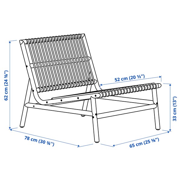 IKEA TVARÖ seat sec for modular sofa, outdoor, brown, Ikea Ireland | 6572JUZRB