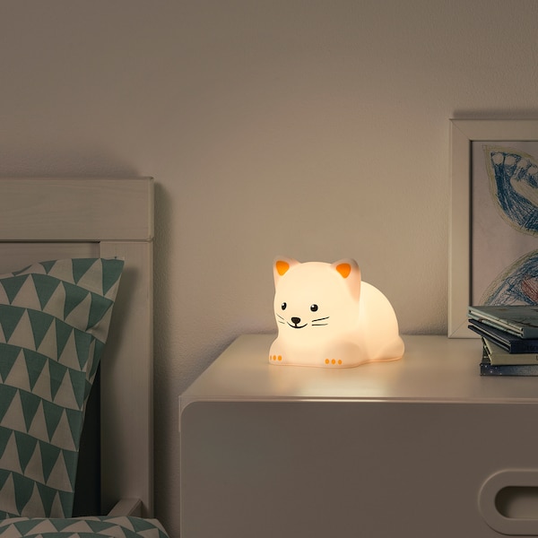 IKEA TÖVÄDER LED night light Cat Battery Operated, Ikea Ireland | 9146DIFGY