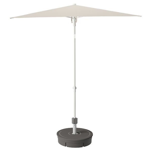 IKEA TVETÖ umbrella, gray-beige white/Grytö gray, 70 7/8 in, Ikea Ireland | 5176OPLDM