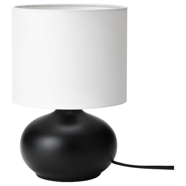 IKEA TVÄRFOT Table lamp, black, white, Ikea Ireland | 2875TDNMU