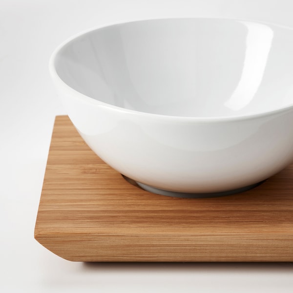 IKEA TYNGDLÖS tray with 3 bowls, bamboo/white, Ikea Ireland | 5317UVAPD