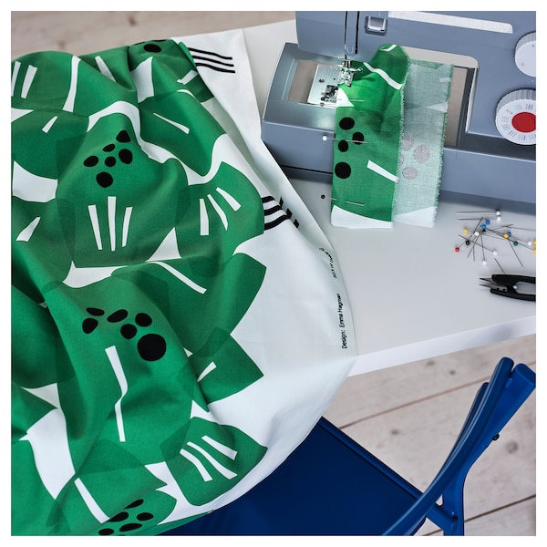 IKEA ULLRANUNKEL pre-cut fabric, green, 59x118 in, Ikea Ireland | 0386BWLJA
