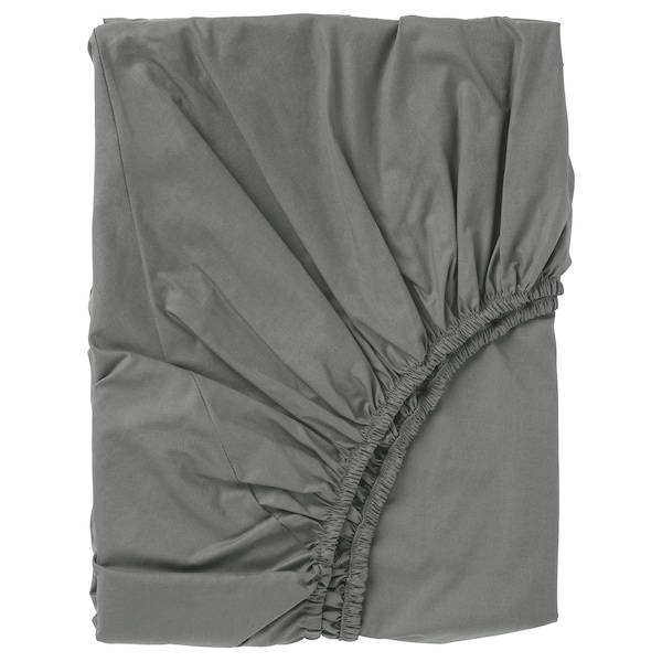 IKEA ULLVIDE fitted sheet, King Gray, Ikea Ireland | 4952ACVZR