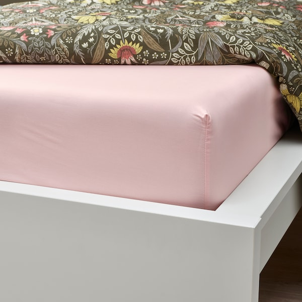 IKEA ULLVIDE fitted sheet, King Light Pink, Ikea Ireland | 4731APFIQ