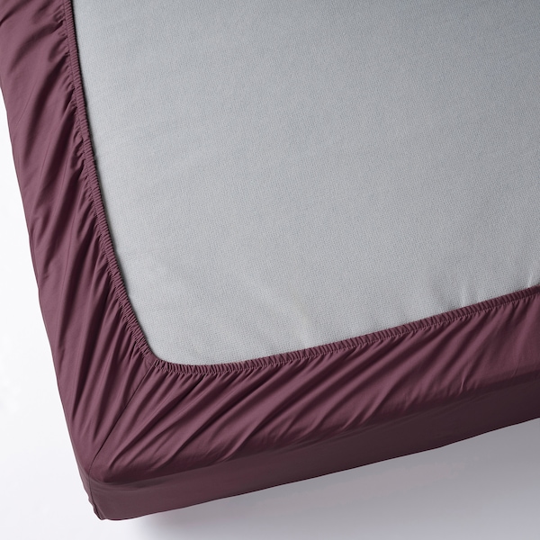 IKEA ULLVIDE fitted sheet, Queen Deep Red, Ikea Ireland | 7459ZRDAF