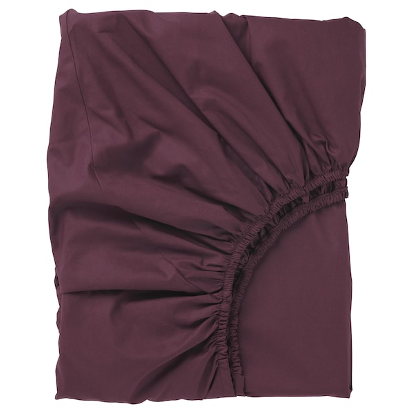 IKEA ULLVIDE fitted sheet, Queen Deep Red, Ikea Ireland | 7459ZRDAF