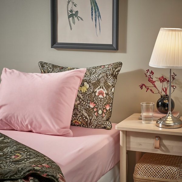 IKEA ULLVIDE fitted sheet, Queen Light Pink, Ikea Ireland | 2734RSGOH