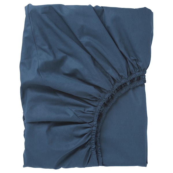 IKEA ULLVIDE fitted sheet, Twin Dark Blue, Ikea Ireland | 8520XTLCE