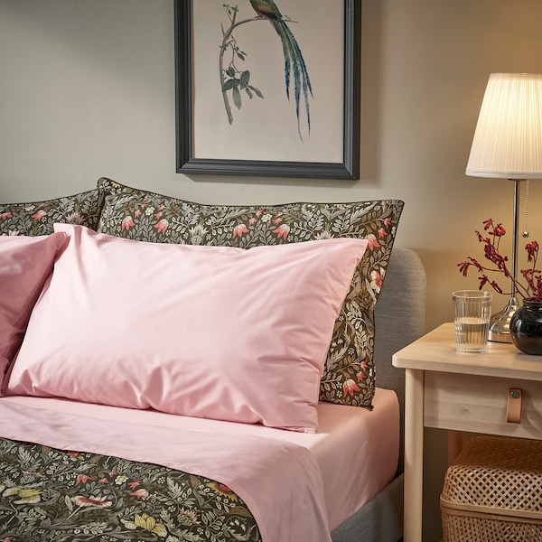 IKEA ULLVIDE sheet set, King Light Pink, Ikea Ireland | 2136XCJYT