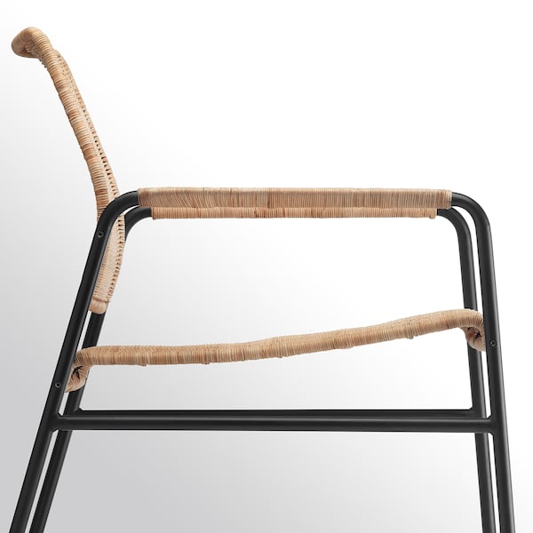 IKEA ULRIKSBERG armchair Rattan / Anthracite, Ikea Ireland | 2345HORAE