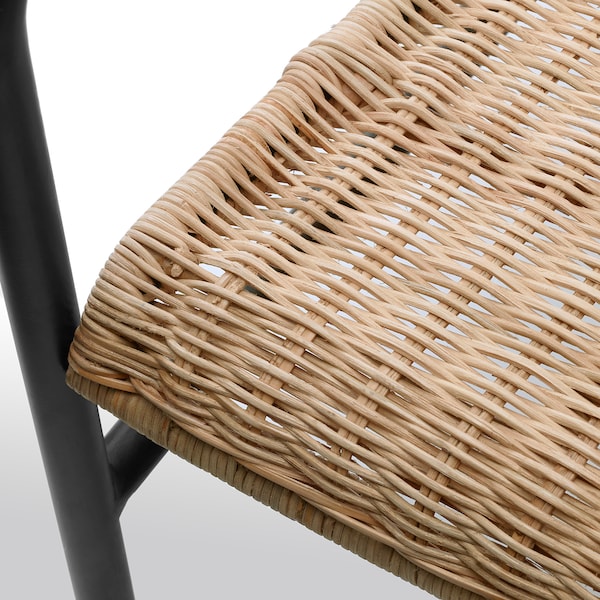 IKEA ULRIKSBERG armchair Rattan / Anthracite, Ikea Ireland | 2345HORAE