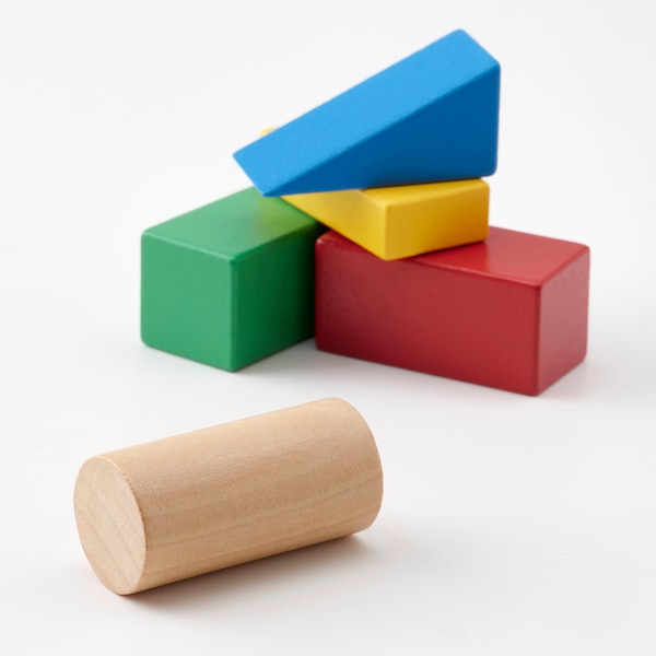 IKEA UNDERHÅLLA 40-piece wooden building block set, multicolor, Ikea Ireland | 4709MFIJZ