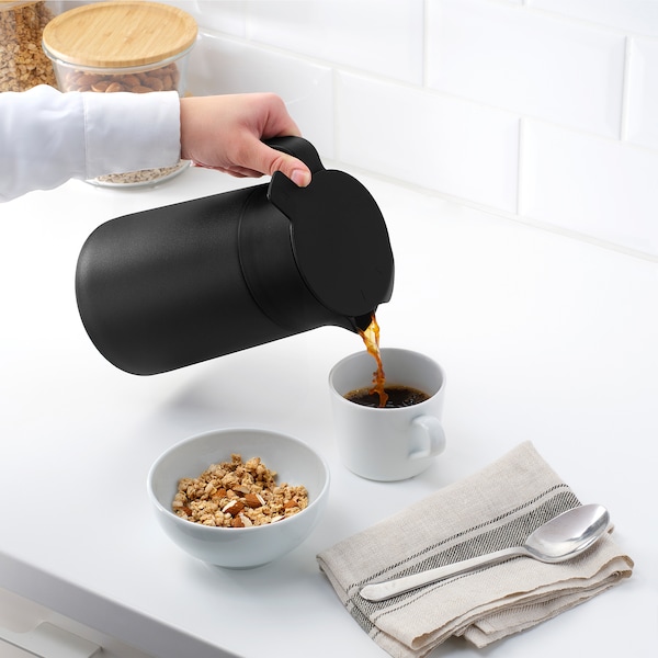 IKEA UNDERLÄTTA Vacuum flask, black, Ikea Ireland | 7643BASCM