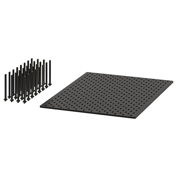 IKEA UPPDATERA pegboard drawer organizer, anthracite, 30 in, Ikea Ireland | 1597DPCYM