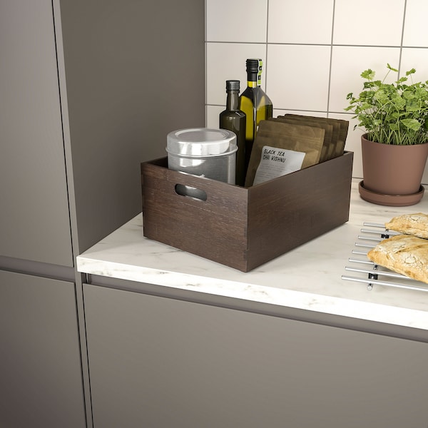 IKEA UPPDATERA storage box, 9 ½x12 ½x6 in Dark Bamboo, Ikea Ireland | 0273JCSUB