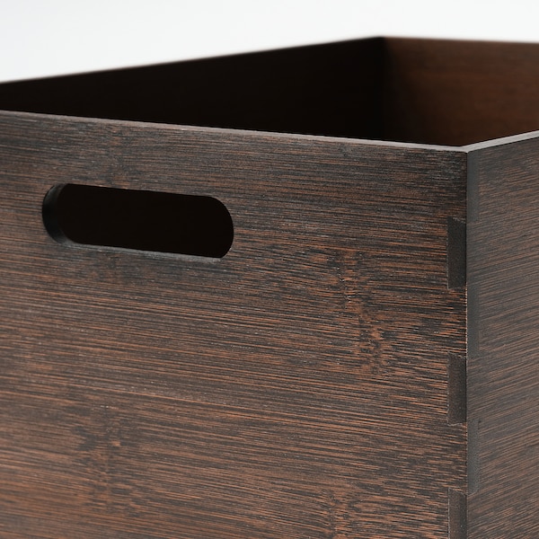 IKEA UPPDATERA storage box, 9 ½x12 ½x6 in Dark Bamboo, Ikea Ireland | 0273JCSUB