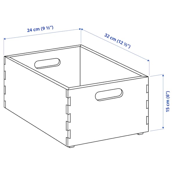 IKEA UPPDATERA storage box, 9 ½x12 ½x6 in Light Bamboo, Ikea Ireland | 8109IMVWQ