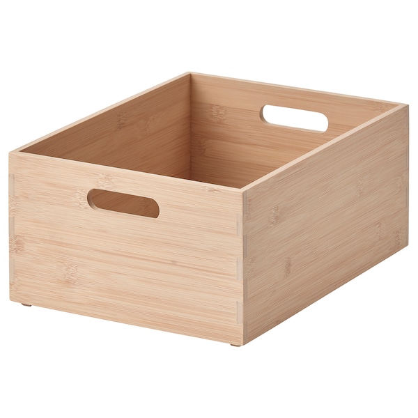 IKEA UPPDATERA storage box, 9 ½x12 ½x6 in Light Bamboo, Ikea Ireland | 8109IMVWQ