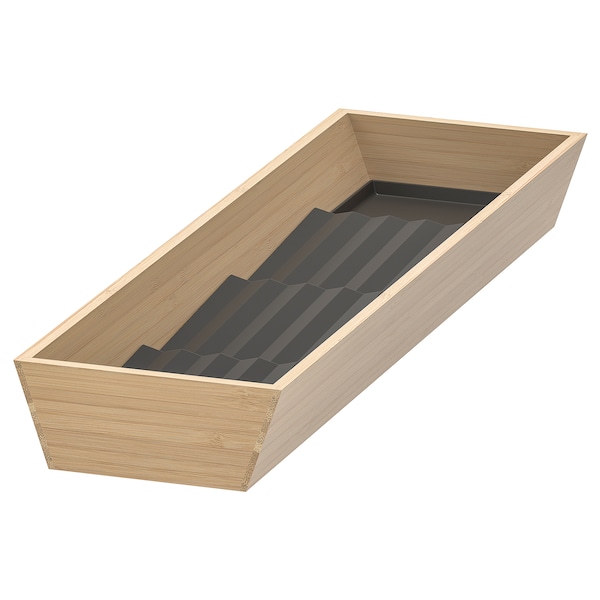 IKEA UPPDATERA tray with spice rack, 6x19 1/2 in Light Bamboo / Anthracite, Ikea Ireland | 1896UDYQM