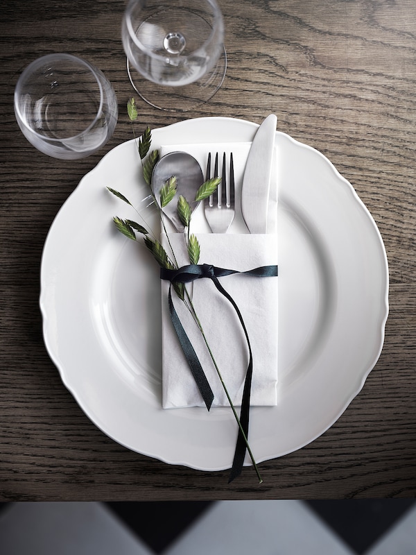 IKEA UPPLAGA 18-piece dinnerware set, white, Ikea Ireland | 1428FZUIB