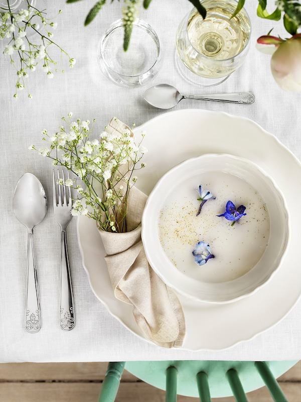 IKEA UPPLAGA 18-piece dinnerware set, white, Ikea Ireland | 1428FZUIB
