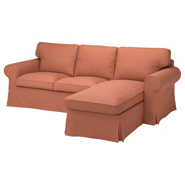 IKEA UPPLAND cover f 3-seat sofa w chaise lounge Kelinge Rust, Ikea Ireland | 2750HXSBZ