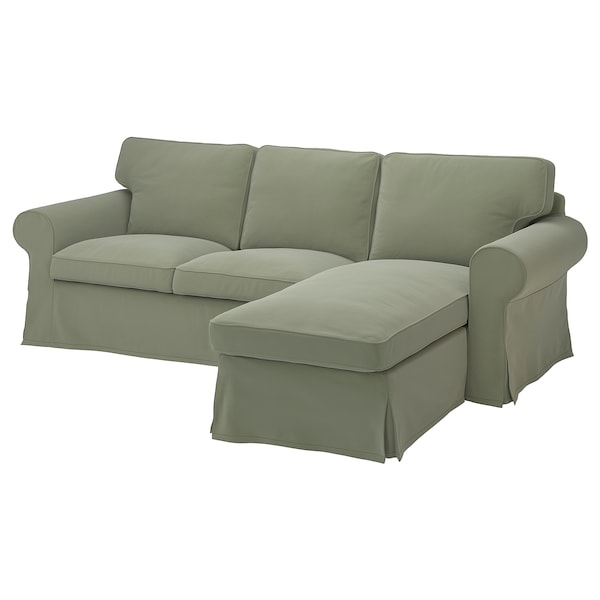 IKEA UPPLAND cover f 3-seat sofa w chaise lounge Hakebo Gray / Green, Ikea Ireland | 0874EQFSK