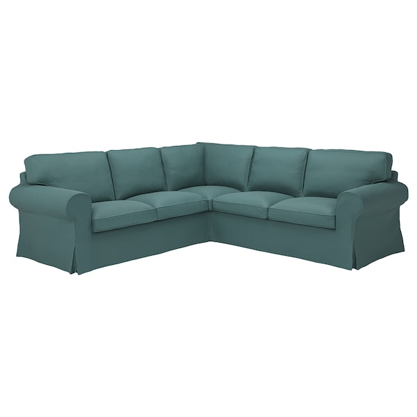 IKEA UPPLAND cover for sectional, 4-seat Kelinge Gray / Turquoise, Ikea Ireland | 5476NLEWO