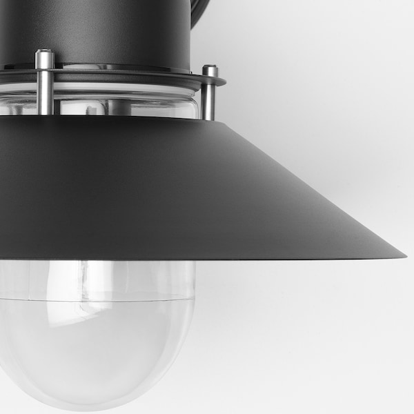 IKEA UPPLID wall lamp, outdoor black, 11 in, Ikea Ireland | 7260DUNWO