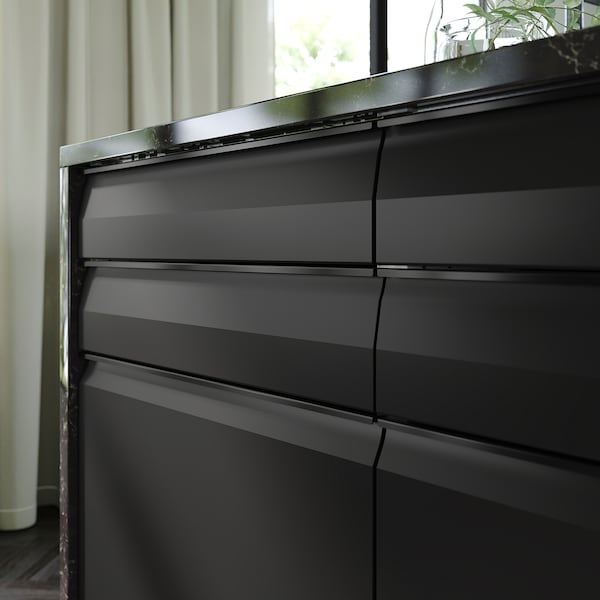 IKEA UPPLÖV drawer front, matte anthracite, 36x10 in, Ikea Ireland | 9861WFMCJ
