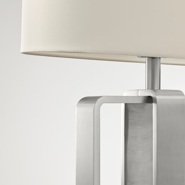 IKEA UPPVIND table lamp, 19 in Nickel Plated / White, Ikea Ireland | 1634HWADI