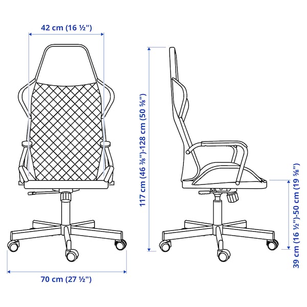 IKEA UTESPELARE gaming chair Bomstad Gray, Ikea Ireland | 0647HCWQR