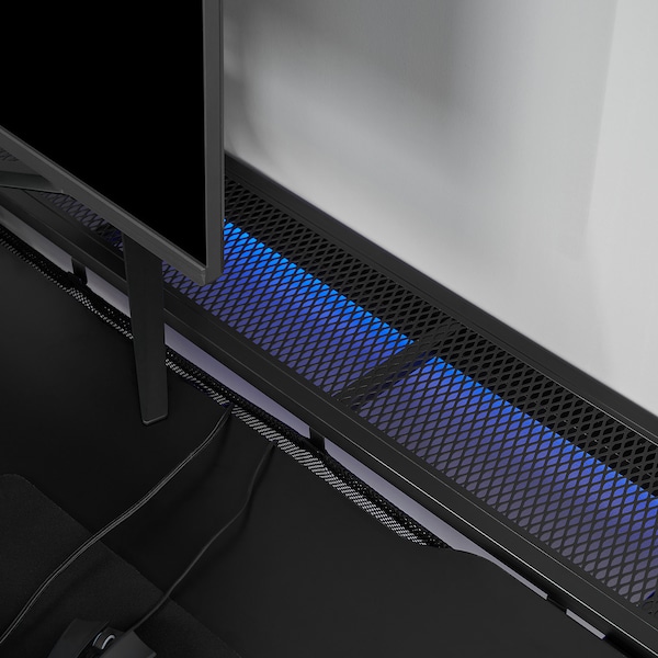IKEA UTESPELARE gaming desk, 63x31 1/2 in Black, Ikea Ireland | 3916PTLQA