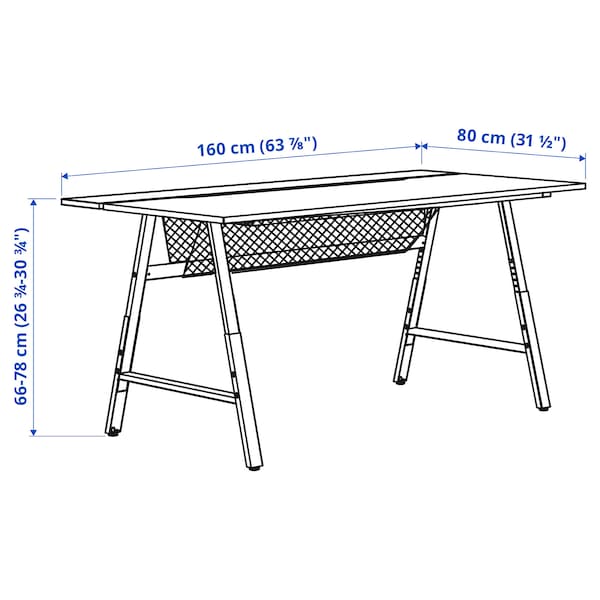 IKEA UTESPELARE gaming desk, 63x31 1/2 in Black, Ikea Ireland | 3916PTLQA
