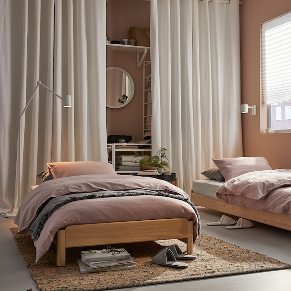 IKEA UTÅKER stackable bed with 2 mattresses, Twin, 2 pack Pine / Ågotnes Firm, Ikea Ireland | 8371KZCNG