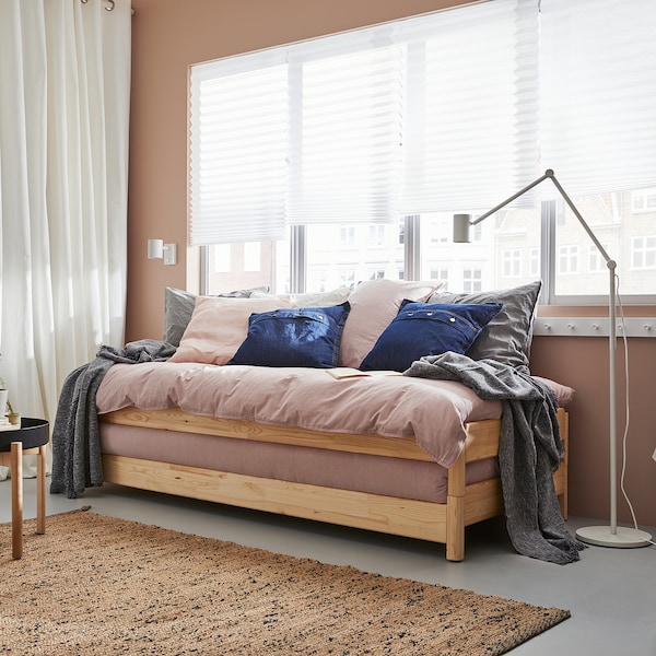 IKEA UTÅKER stackable bed with 2 mattresses, Twin, 2 pack Pine / Ågotnes Firm, Ikea Ireland | 8371KZCNG