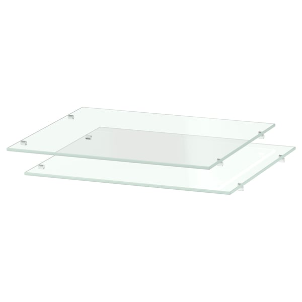 IKEA UTRUSTA shelf, 15x14 3/4 in, 2 pack Glass, Ikea Ireland | 6487HNKAP