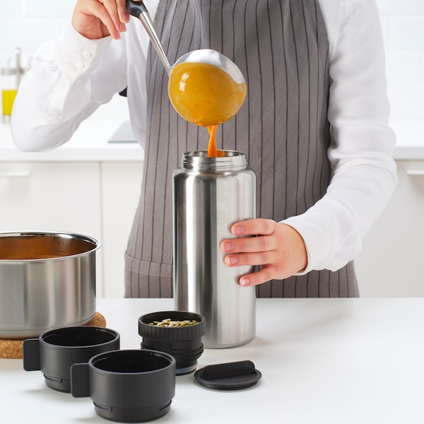 IKEA UTRUSTNING steel vacuum flask, 34 oz, Ikea Ireland | 8647CVPHQ