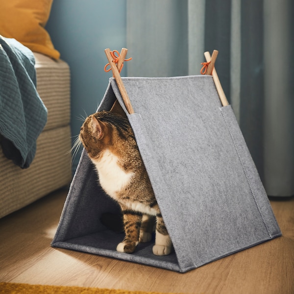 IKEA UTSÅDD cat house, gray/felt, Ikea Ireland | 3269DWPJT