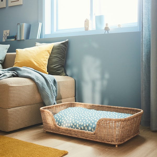 IKEA UTSÅDD dog bed, rattan, 31 ½x19 ¾x7 ¾ in, Ikea Ireland | 6812ANJSE