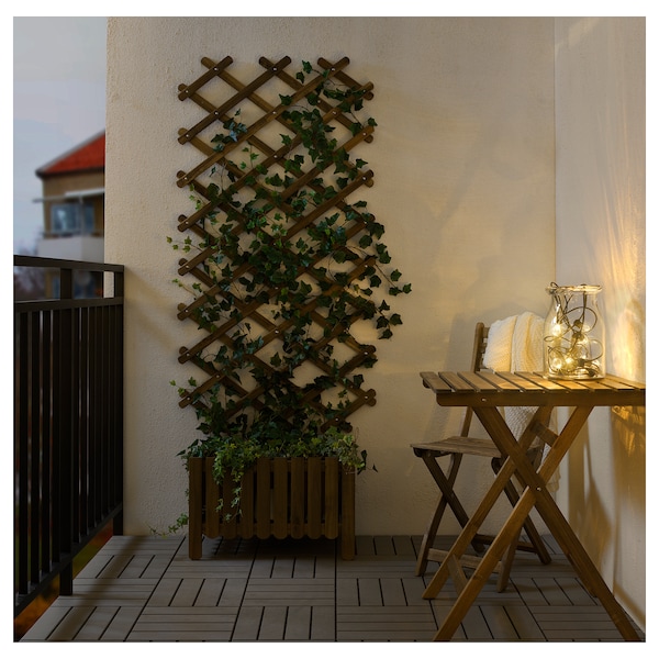 IKEA UTSUND LED string light with 12 lights, outdoor, battery operated black, Ikea Ireland | 0675GKIFP