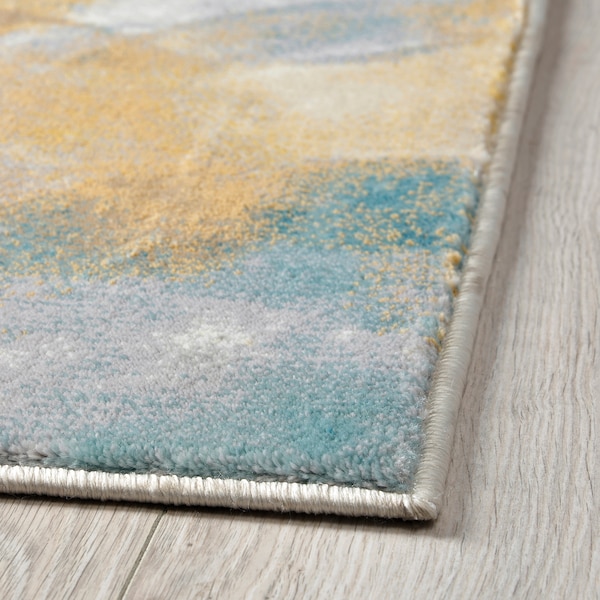 IKEA UTTAG rug, low pile, circle pattern/light beige, 5'3 inx7'7 in, Ikea Ireland | 4756JXFUY