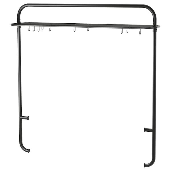 IKEA VADHOLMA rack for kitchen island, black, Ikea Ireland | 6413WXLZD