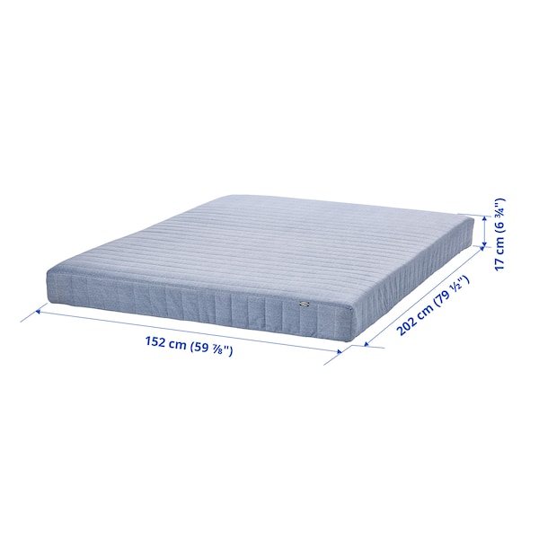 IKEA VADSÖ spring mattress, Queen Firm / Light Blue, Ikea Ireland | 1892NTQAR