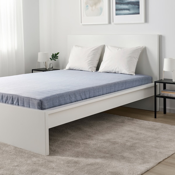 IKEA VADSÖ spring mattress, Twin Firm / Light Blue, Ikea Ireland | 0529MQLCI